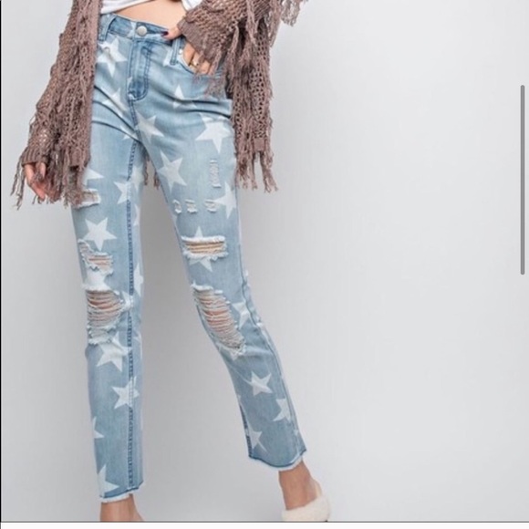 Denim - Star Print Jeans